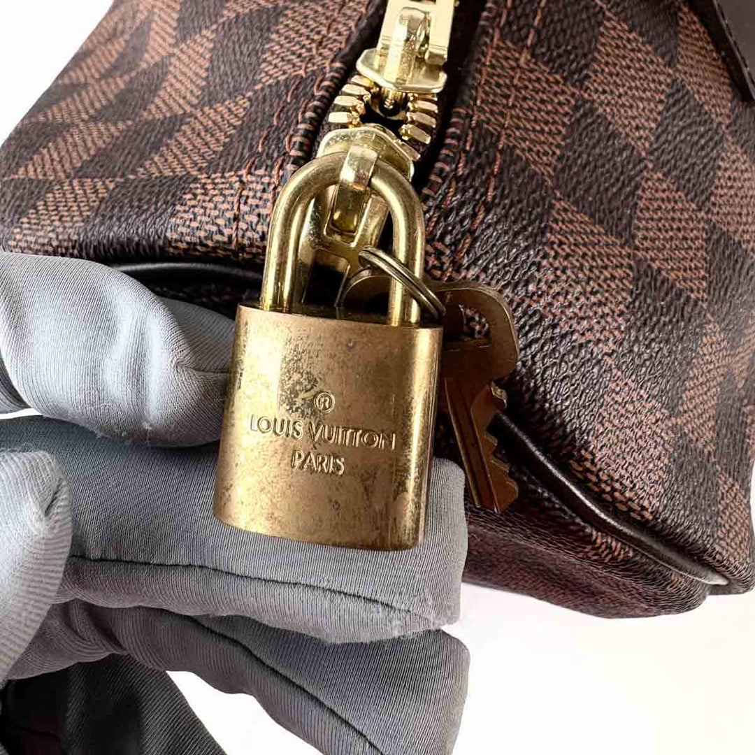 Louis Vuitton Speedy 30cm Bandouliere Damier Ebene