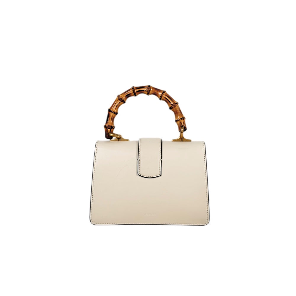 Gucci Dionysus Small Top Bamboo Handle White Bag