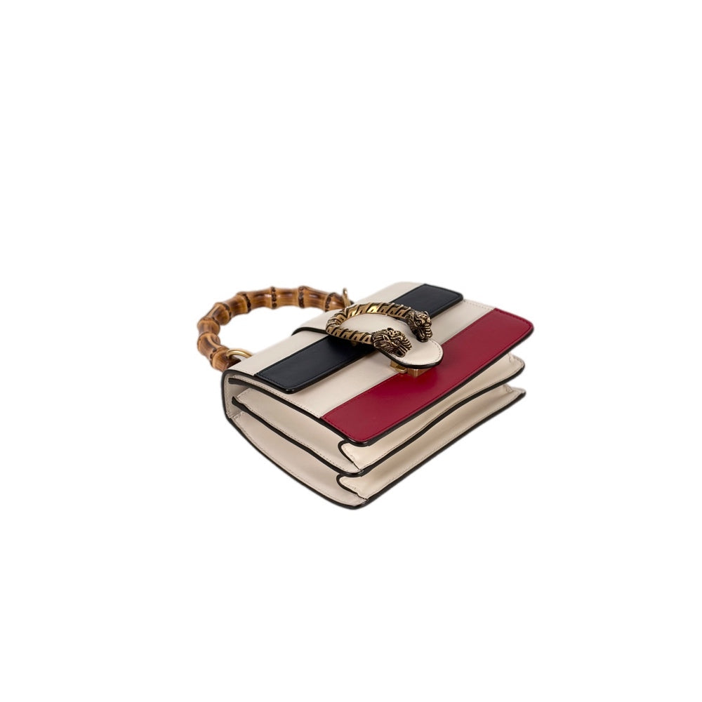 Gucci Dionysus Small Top Bamboo Handle White Bag