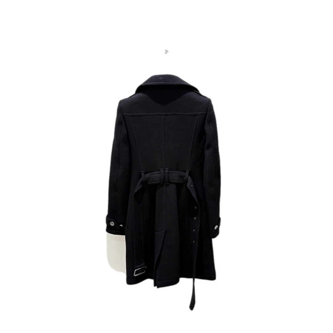 Burberry Long Trench Coat Black