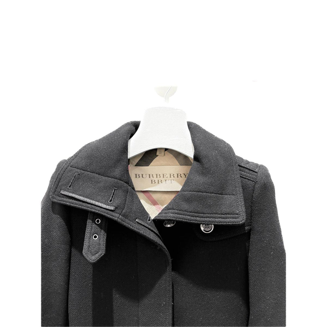Burberry Long Trench Coat Black