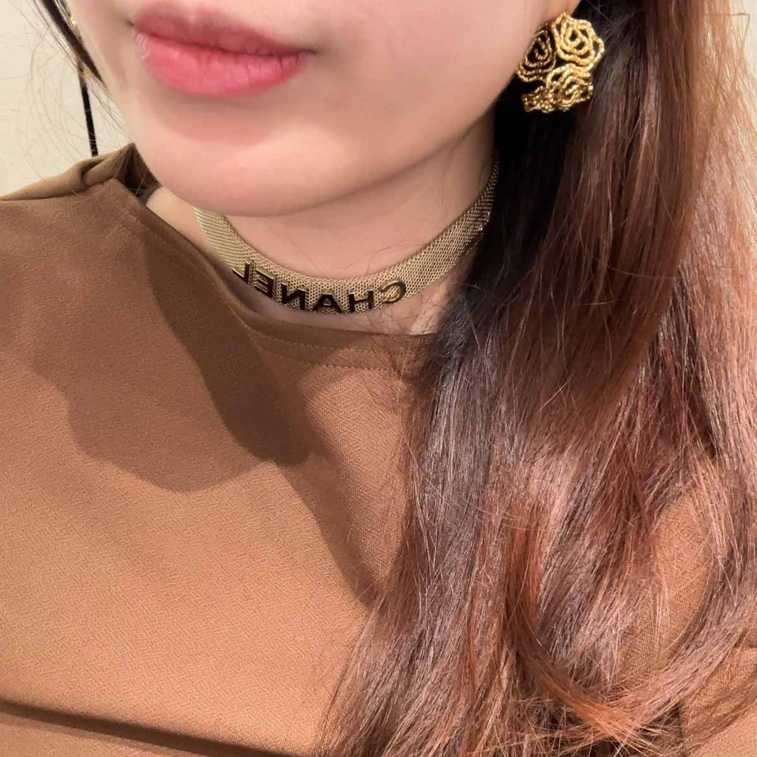 Chanel Gold Mesh Chocker