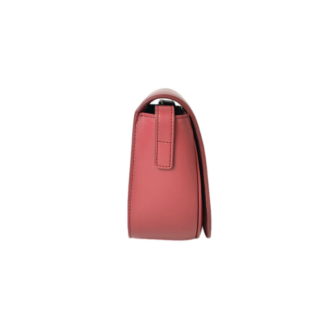 Celine Smooth Calfskin Cuir Triomphe Folco Crossbody Bag