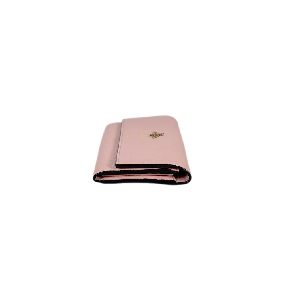 Gucci Pink Long Wallet Calfskin