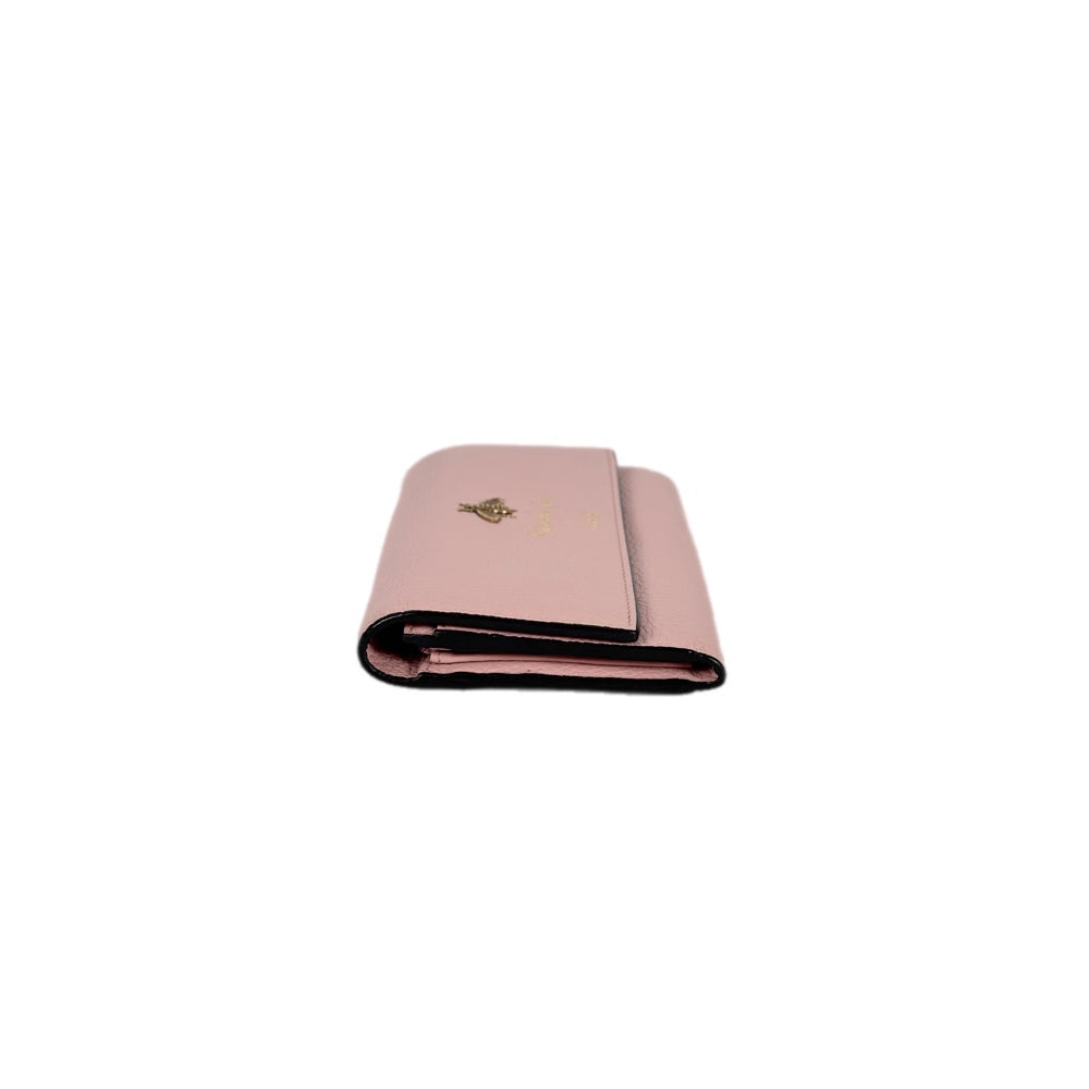 Gucci Pink Long Wallet Calfskin