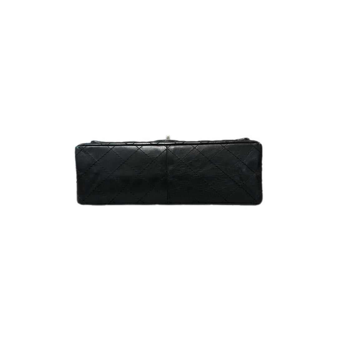 Chanel 2.55 Reissue Black/Silver Bag Jumbo