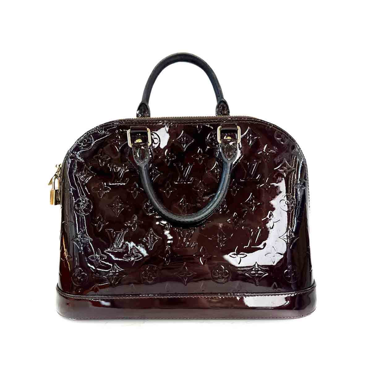 Louis Vuitton Alma Pm Burgundy Patent