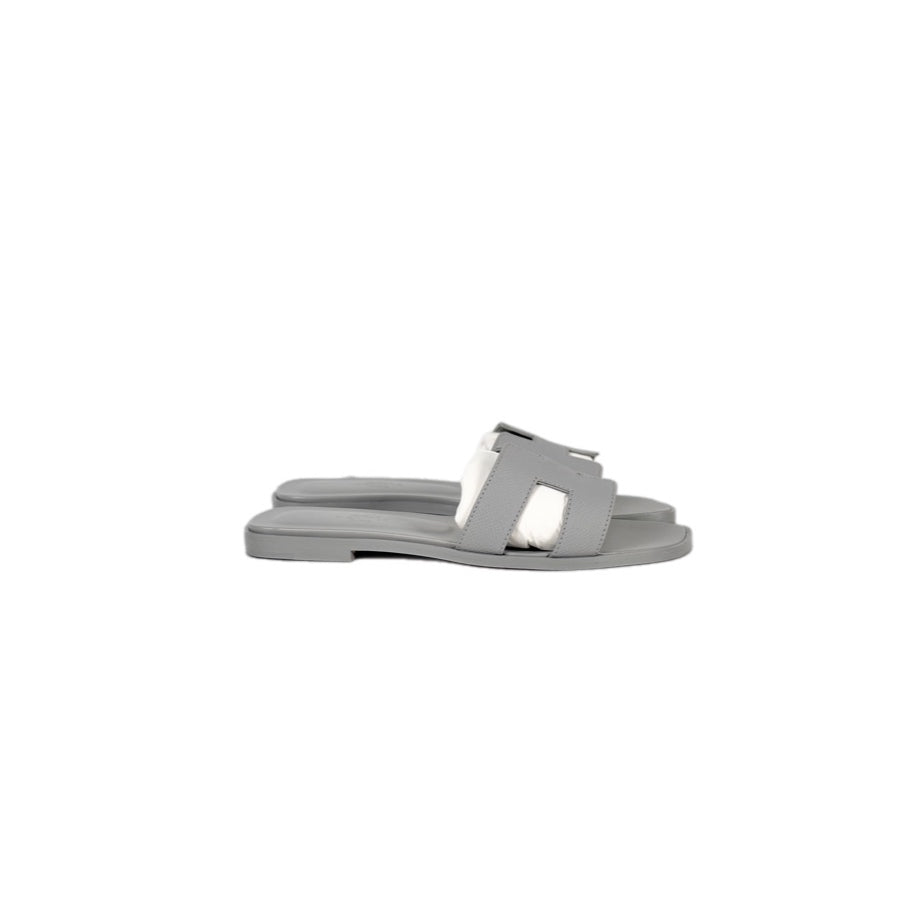 Hermes Oran Sandal Bleu Glacier