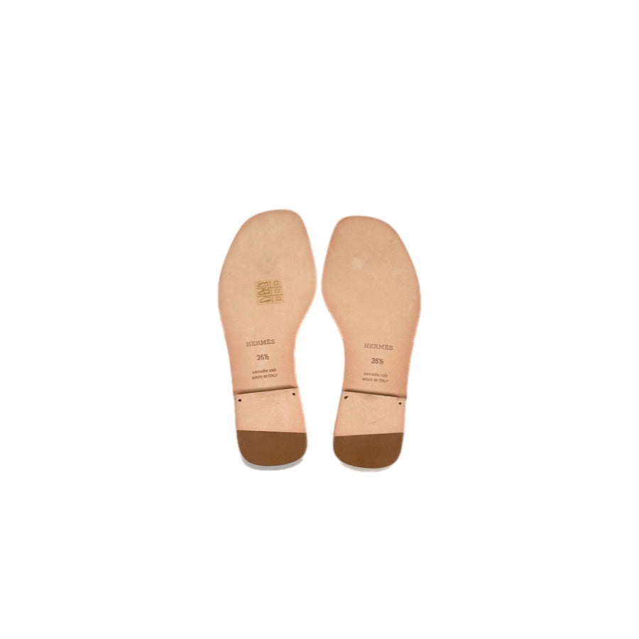 Hermes Oran Sandal Bleu Glacier