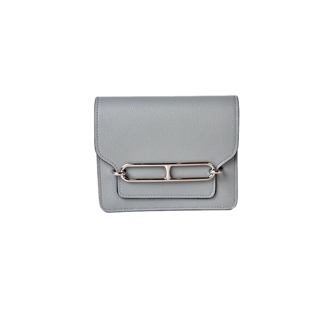 Hermes Roulis Slim Bleu Glacier 8U Bag
