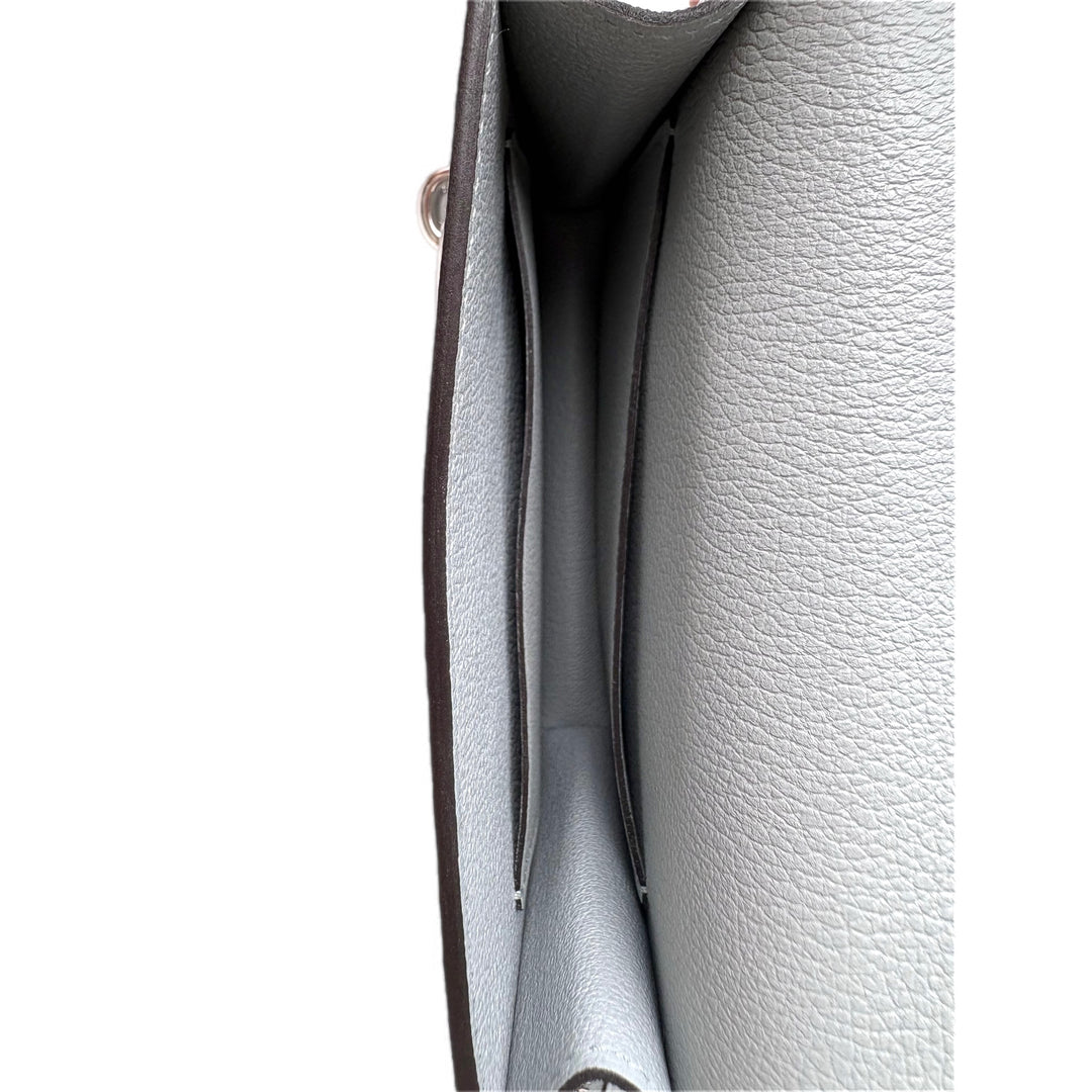 Hermes Roulis Slim Bleu Glacier 8U Bag