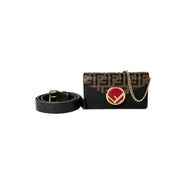 Fendi Black Belt Bag with Chain