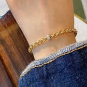 White Diamond Bracelet D0.06ct,18K