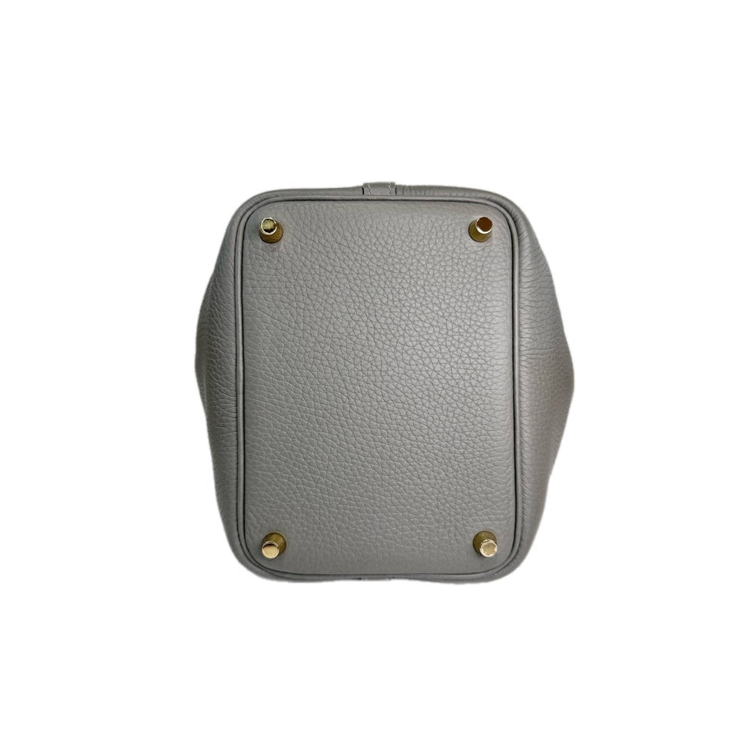 Hermes Touch Gris Meyer 18cm Picotin Bag