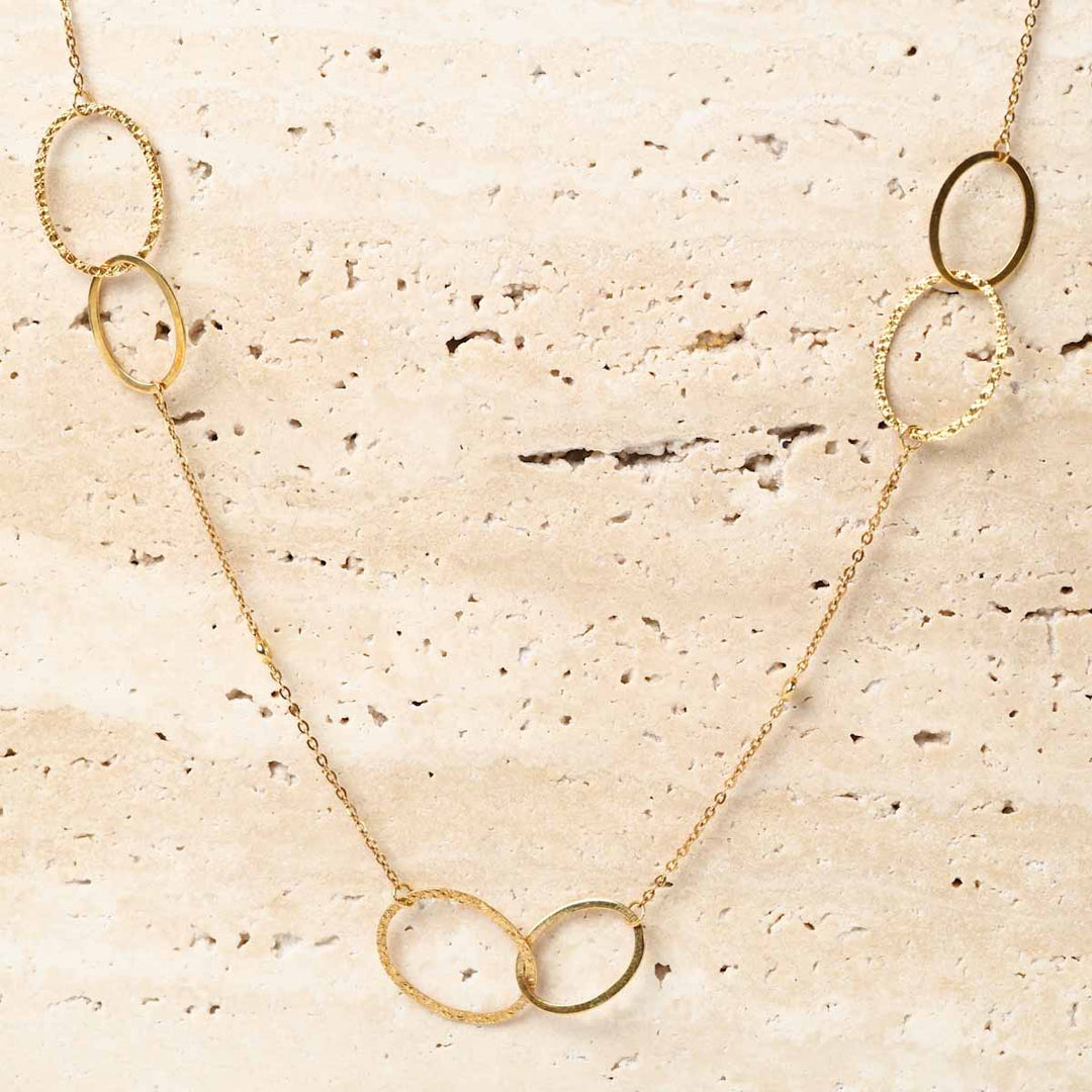 White Diamond Long Necklace 18K D0.08ct