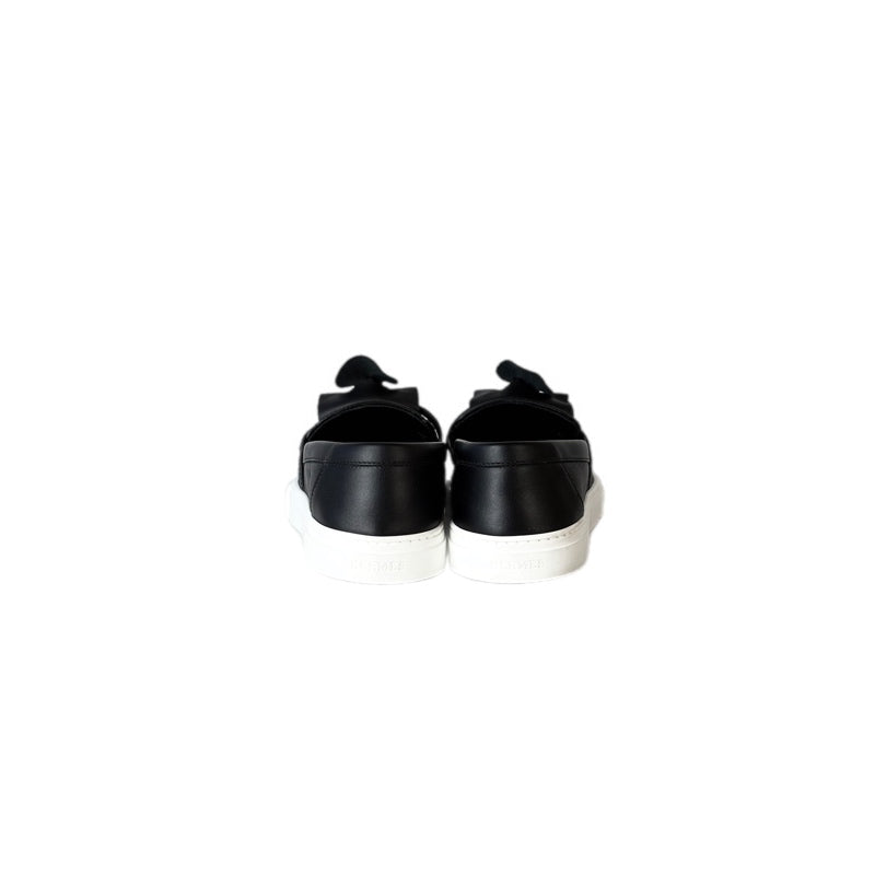 Hermes Game Epsom Calfskin Slip On Loafer Shoes Black #34