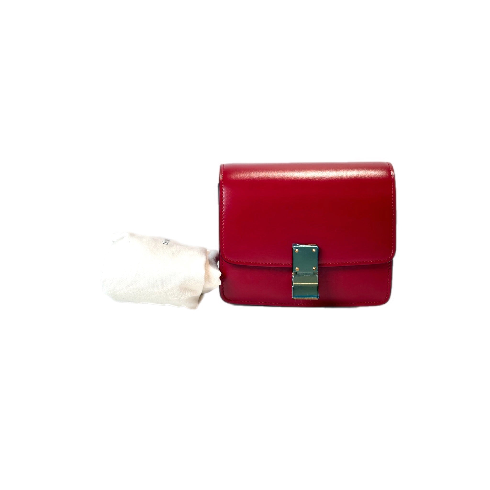 Celine Classic Box Teen Red