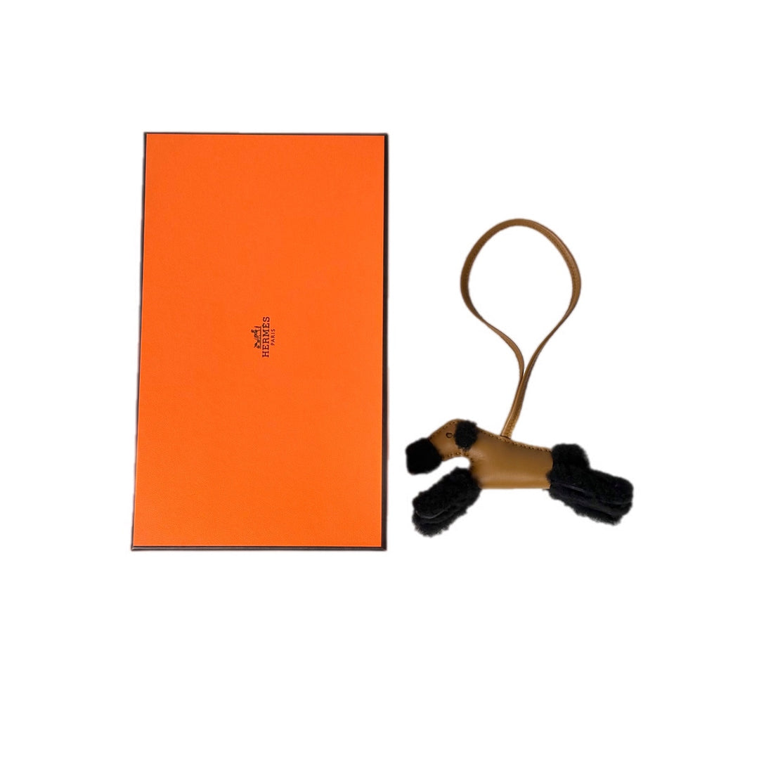 Hermes Buddy Bag Charm Noir
