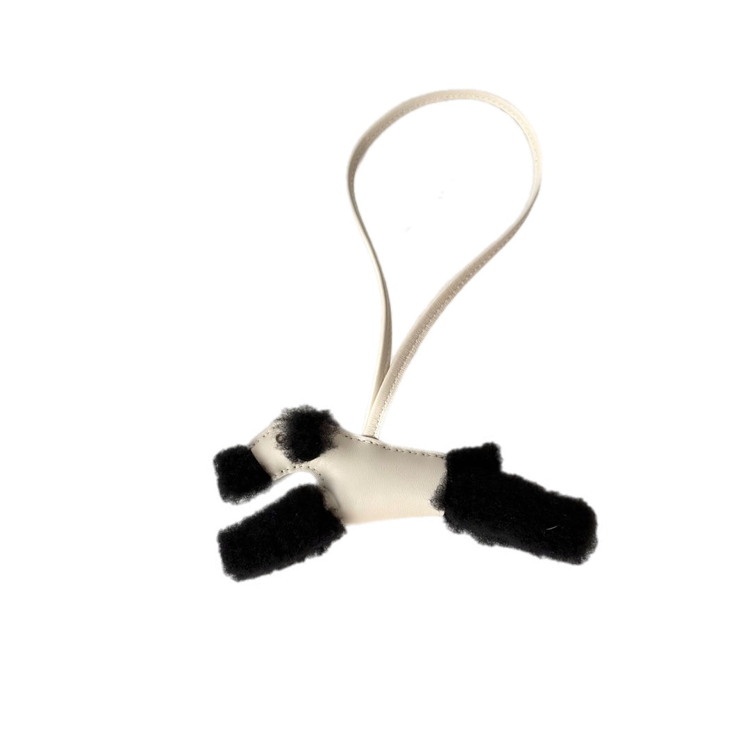 Hermes Buddy Bag Charm Black/White