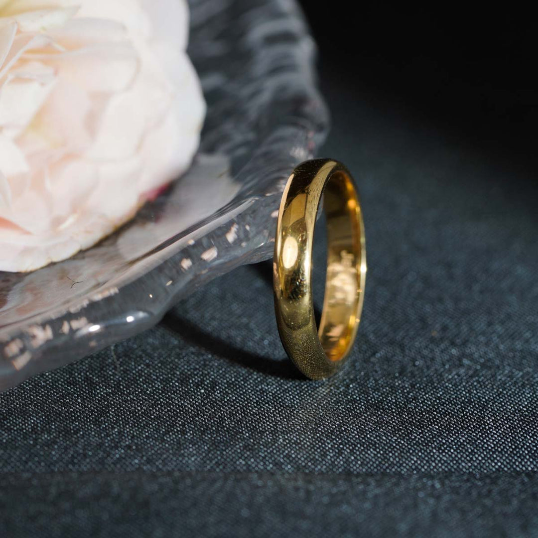 18K Solid Yellow Gold Ring 4.69g
