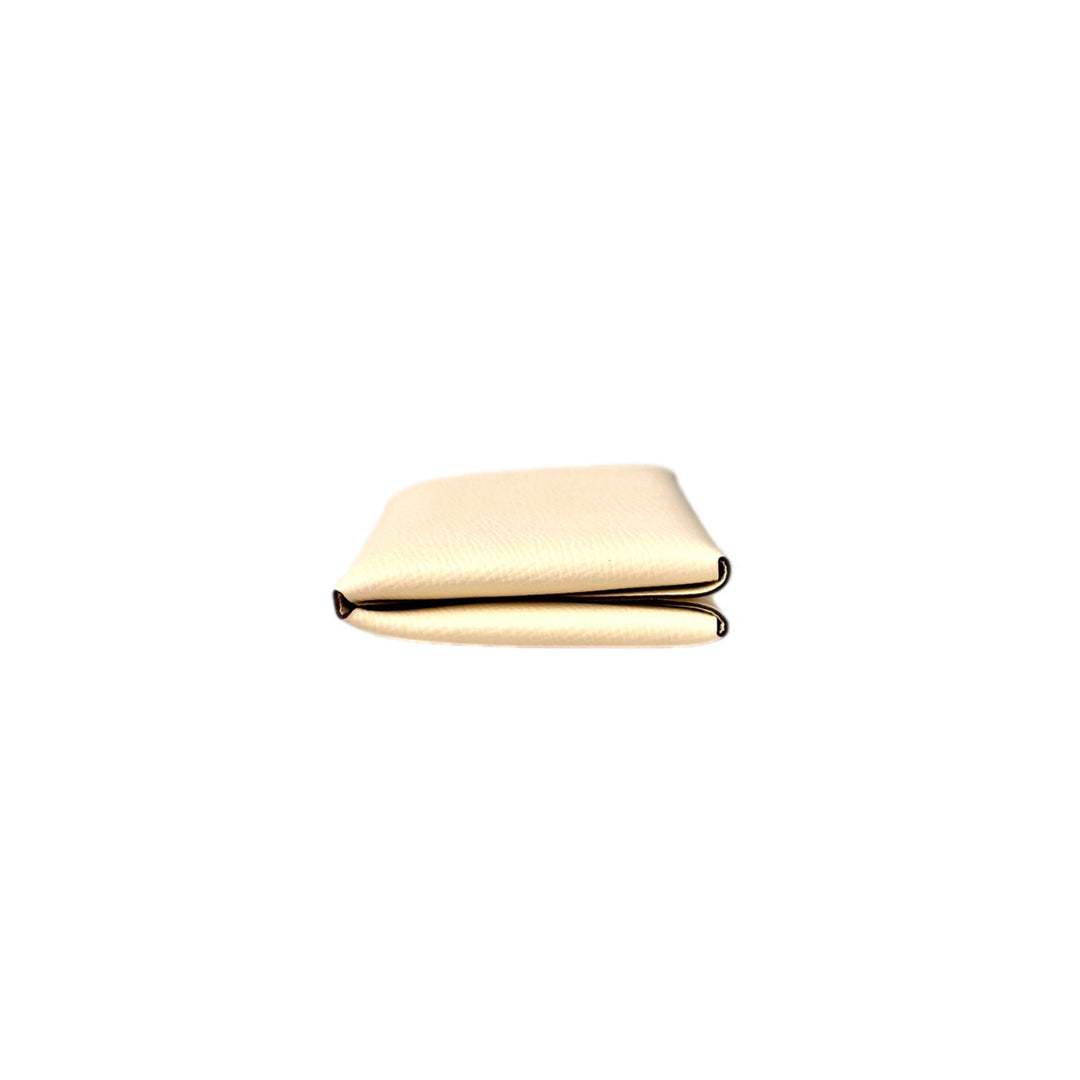 Hermes Calvi Duo Compact Card Holder Nata Epsom