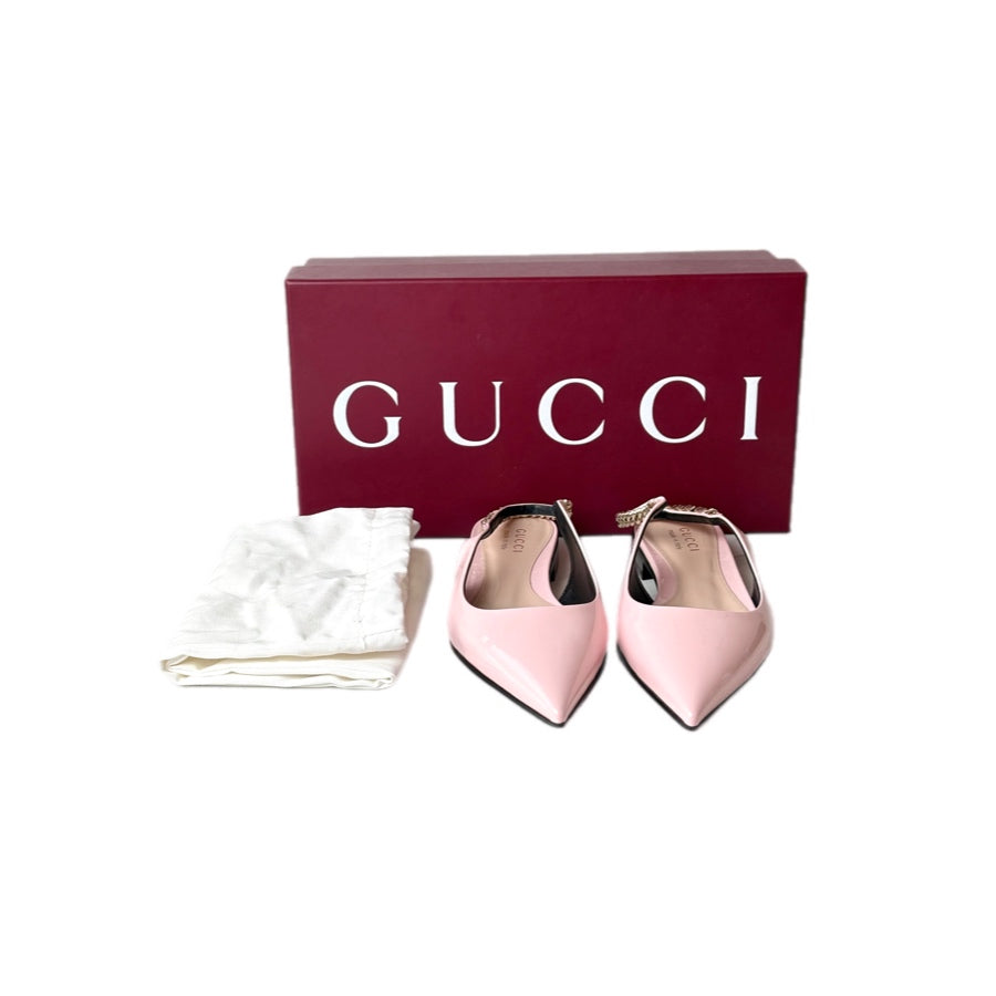Gucci Pink Flat Shoe #37.5