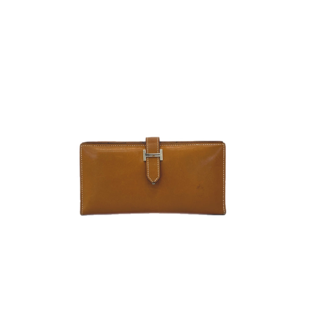 Hermes Bearn Long Wallet Gold
