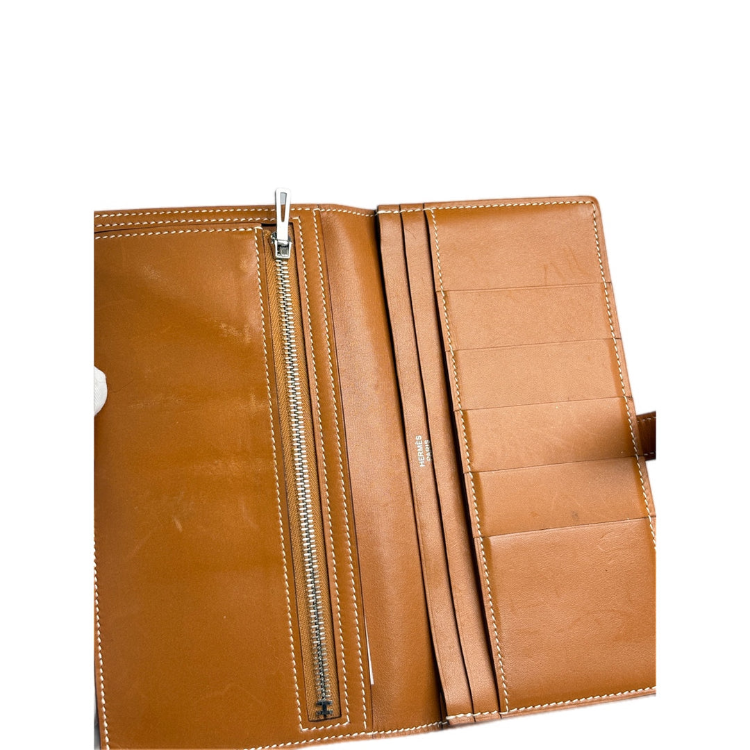 Hermes Bearn Long Wallet Gold