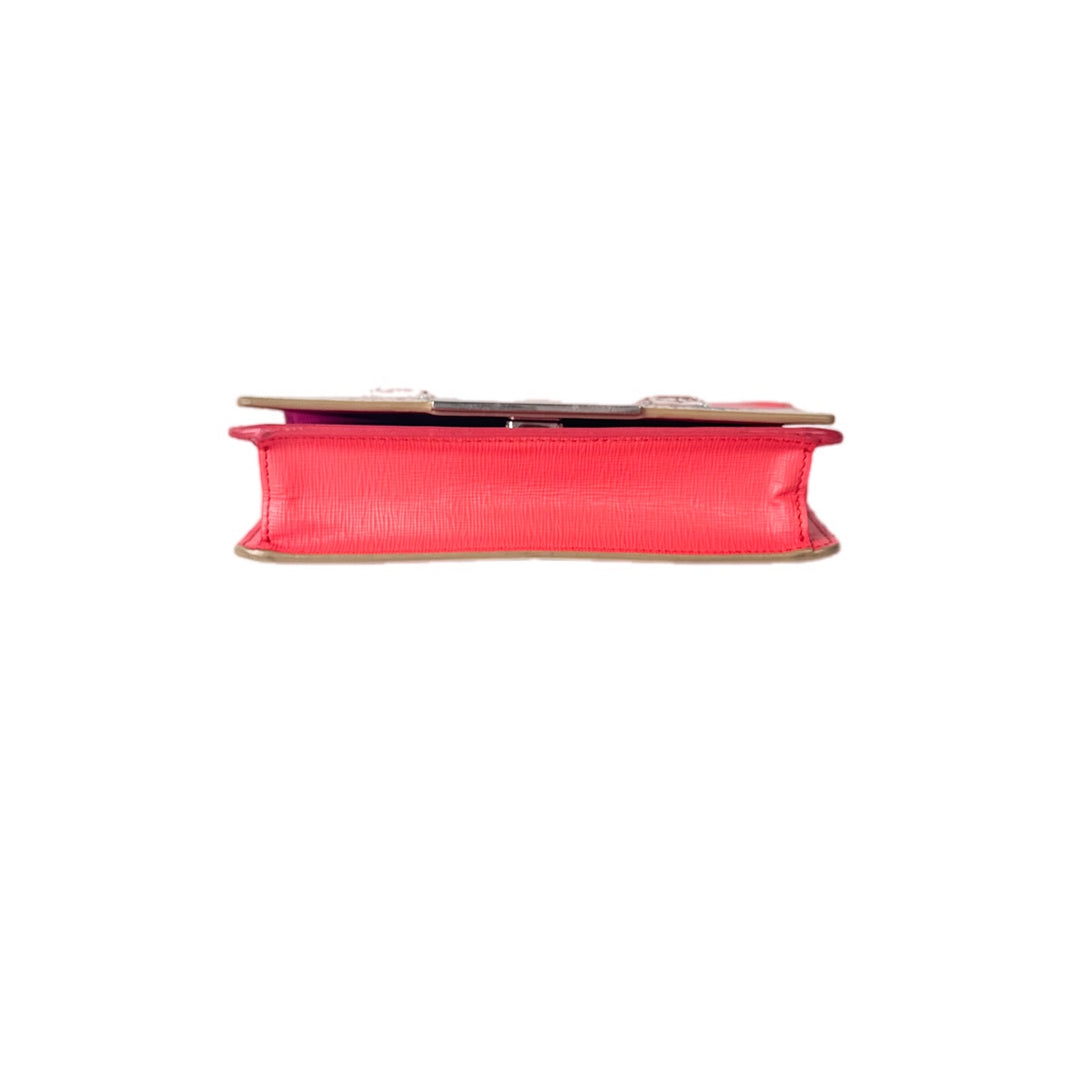 Fendi Vitello Elite Crystal Eye Monster Continental Wallet On Chain  Bag