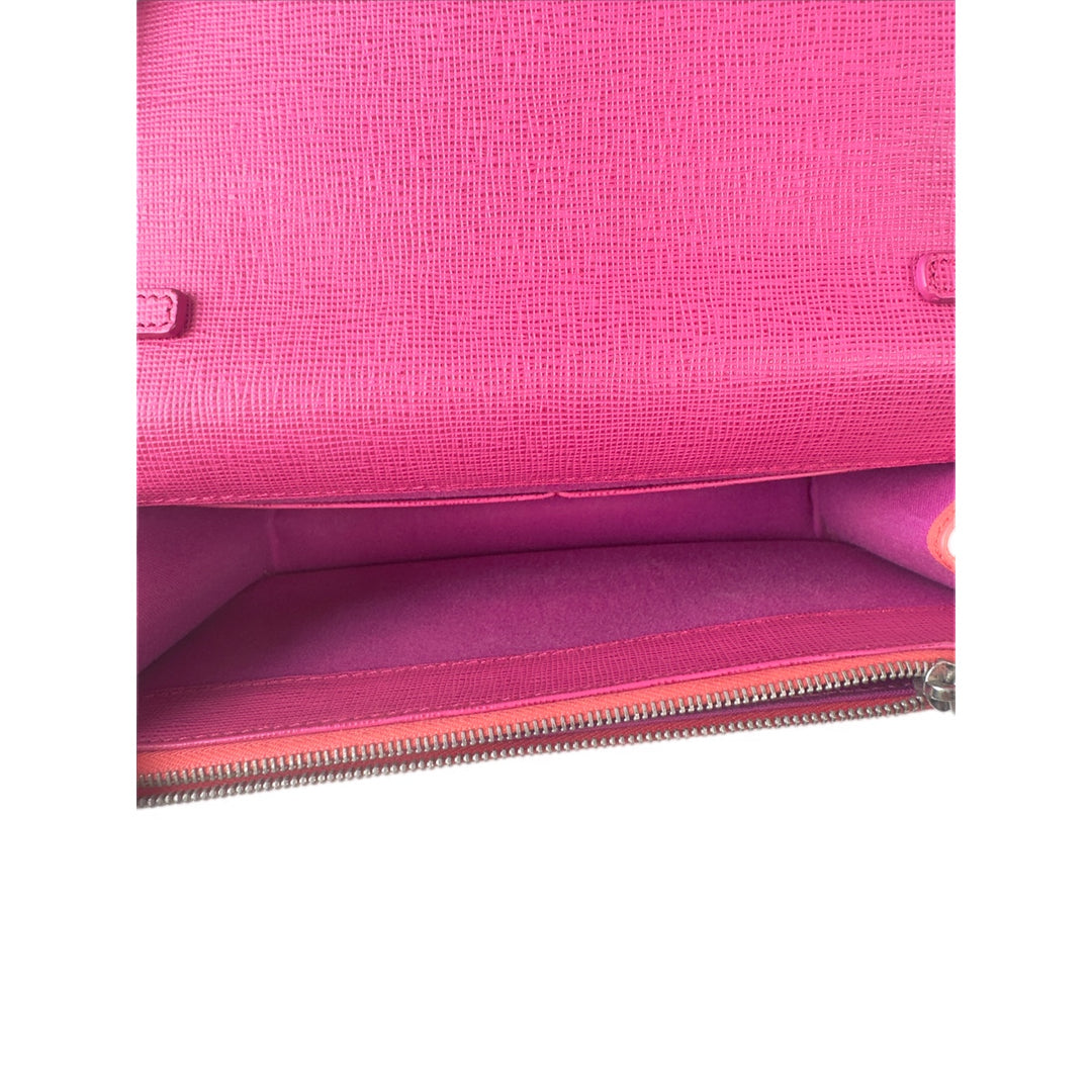 Fendi Vitello Elite Crystal Eye Monster Continental Wallet On Chain  Bag
