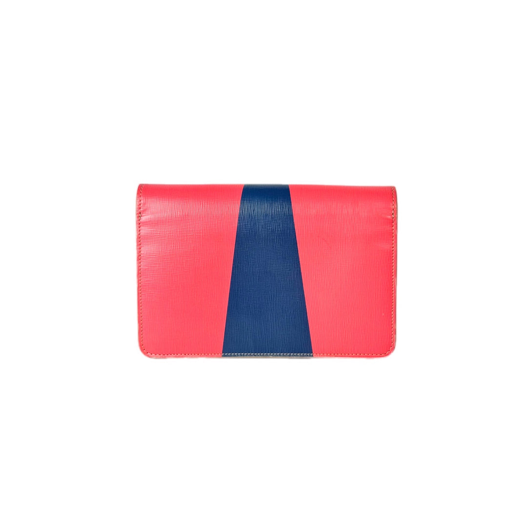 Fendi Vitello Elite Crystal Eye Monster Continental Wallet On Chain  Bag