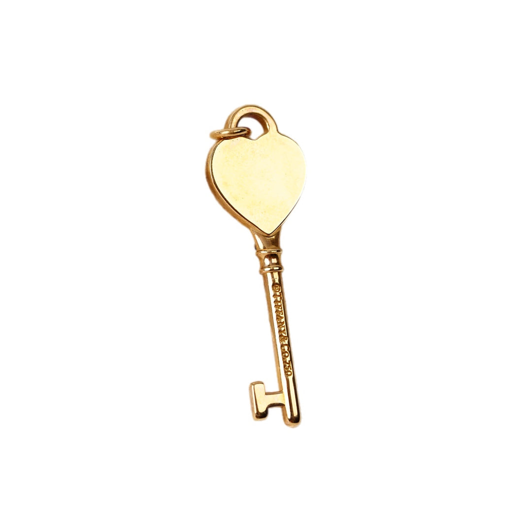Tiffany 18K Rose Gold Key Pendant