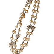 Chanel CC Pearl & Crystal Long Necklace