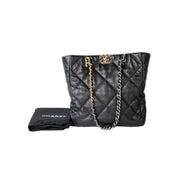 Chanel 19 Tote Bag Black Calfskin