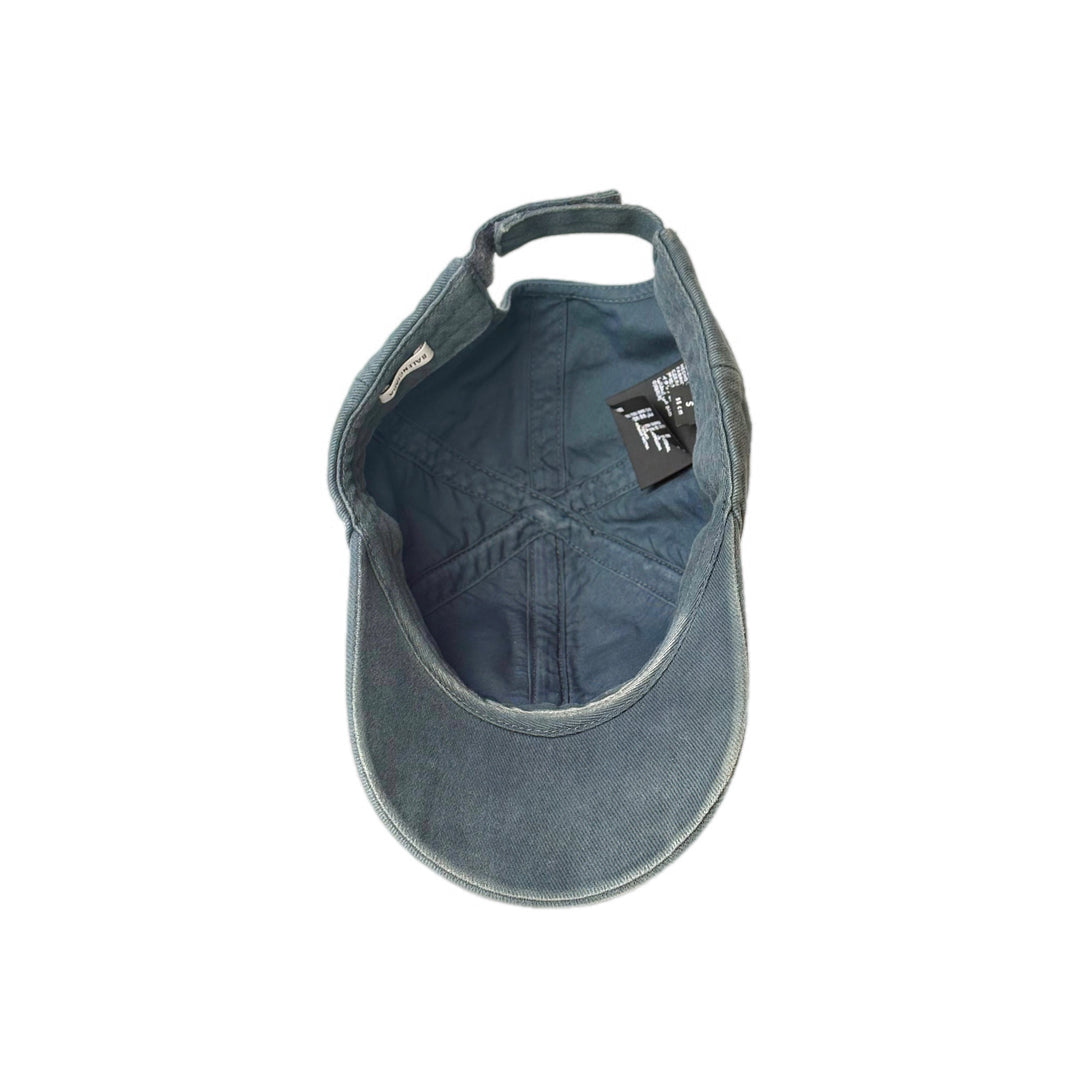 Balenciaga Cap Grey With Pink Paint Logo Small 55cm