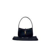 YSL Le 5 a 7 Mini Shoulder Bag Black Calfskin