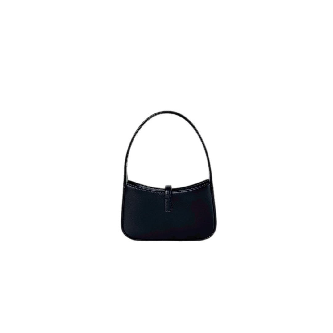 YSL Le 5 a 7 Mini Shoulder Bag Black Calfskin