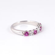 Tiffany Pink Sapphire Diamond Ring #52