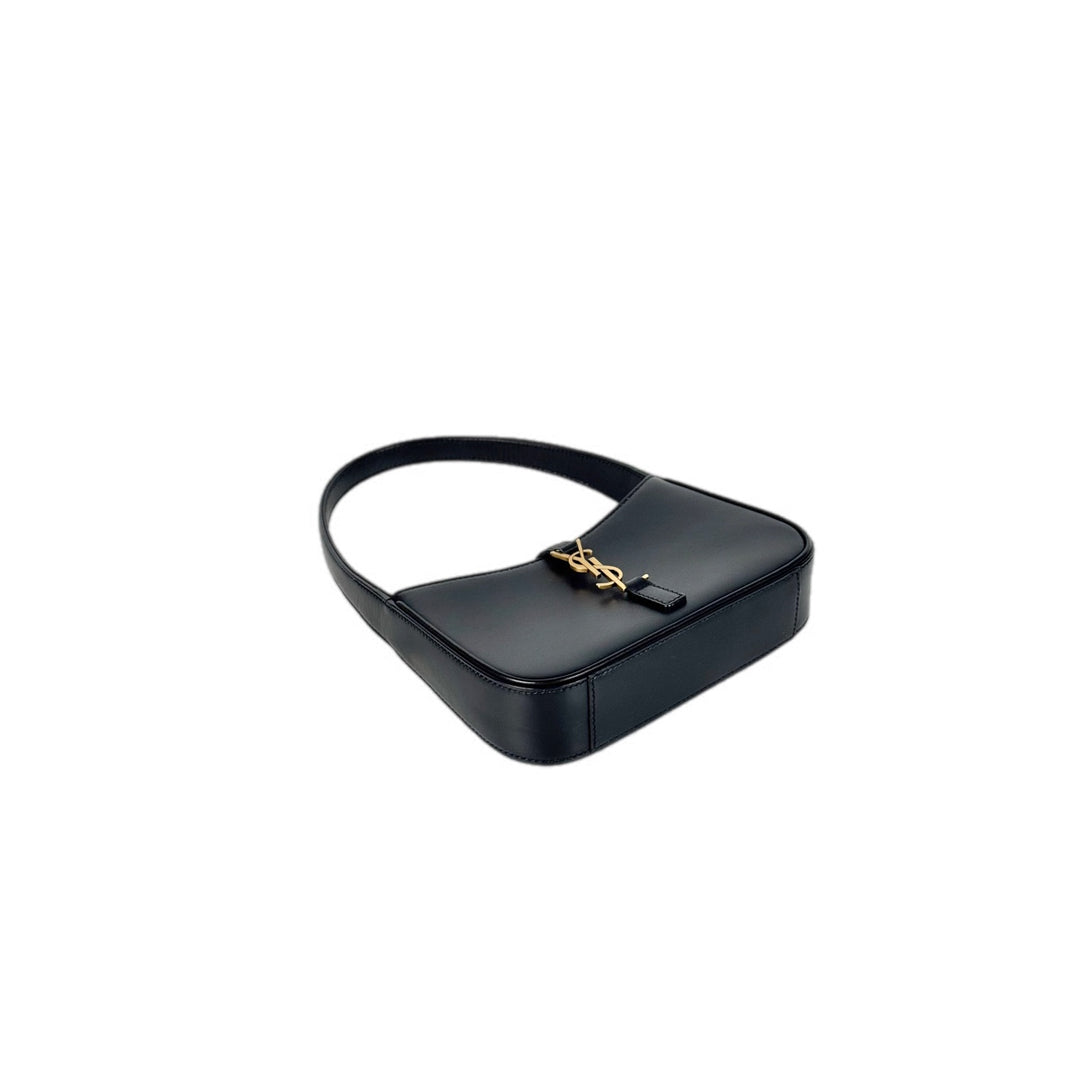 YSL Le 5 a 7 Mini Shoulder Bag Black Calfskin