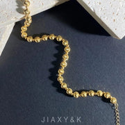 18K Yellow Gold Beads Bracelet - Jiaxyk