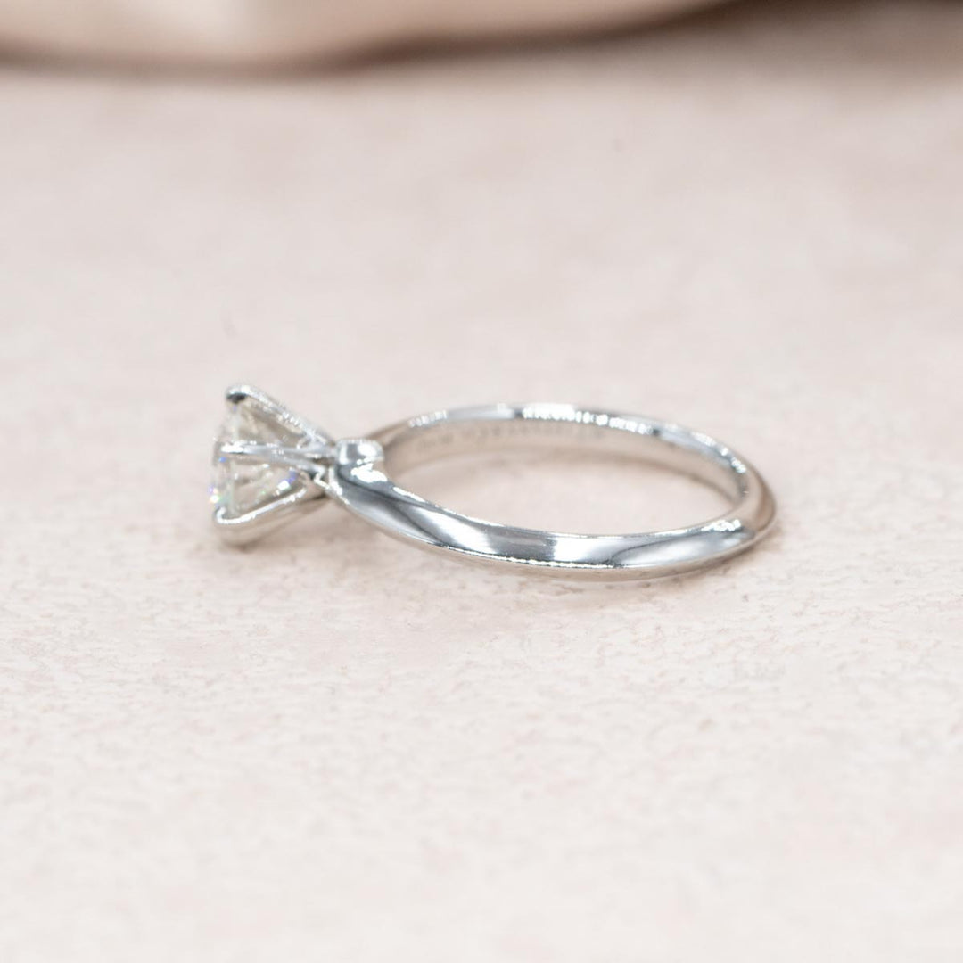 Tiffany Diamond Ring DO.88 I vvs2 F Pt950