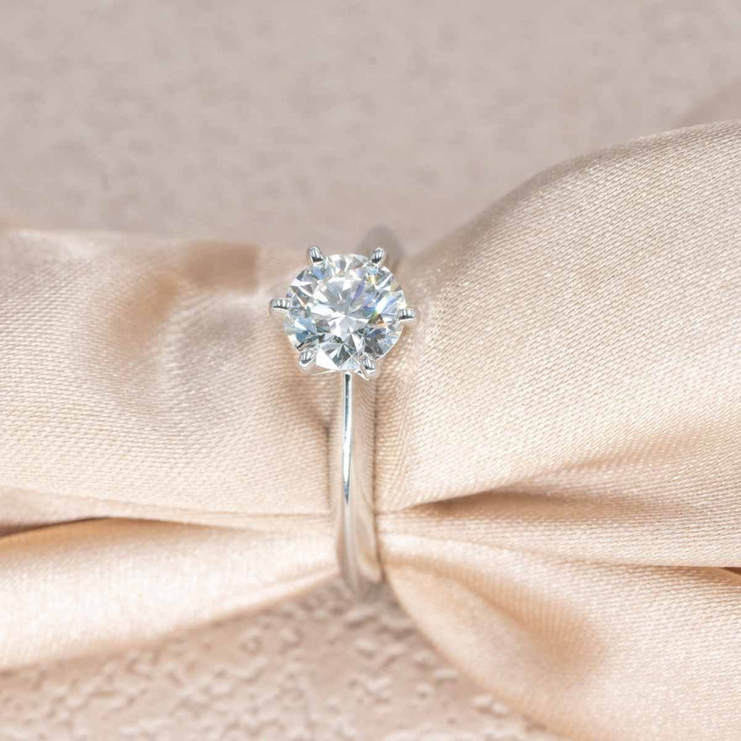 Tiffany Diamond Ring DO.88 I vvs2 F Pt950