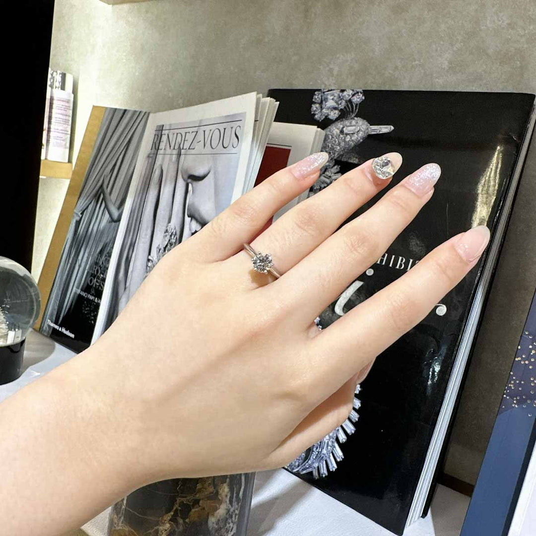Tiffany Diamond Ring DO.88 I vvs2 F Pt950