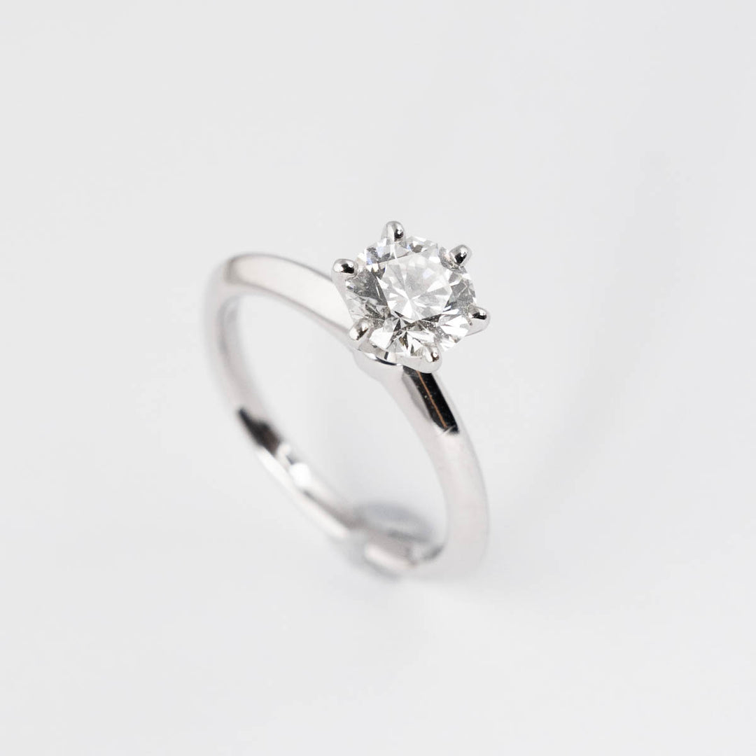 Tiffany Diamond Ring DO.88 I vvs2 F Pt950