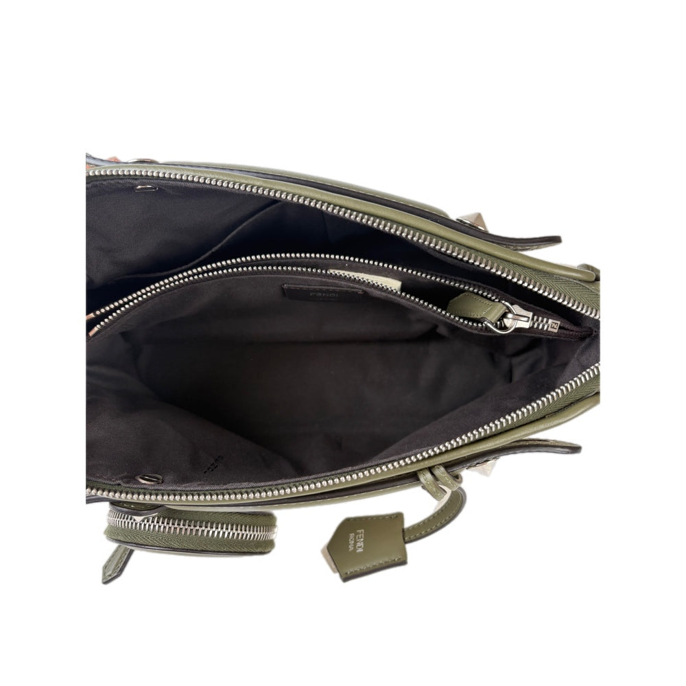 Fendi By The Way Canvas/Green Small Bag