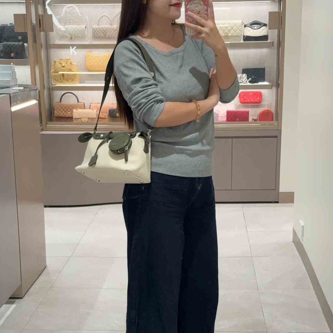 Fendi By The Way Canvas/Green Small Bag