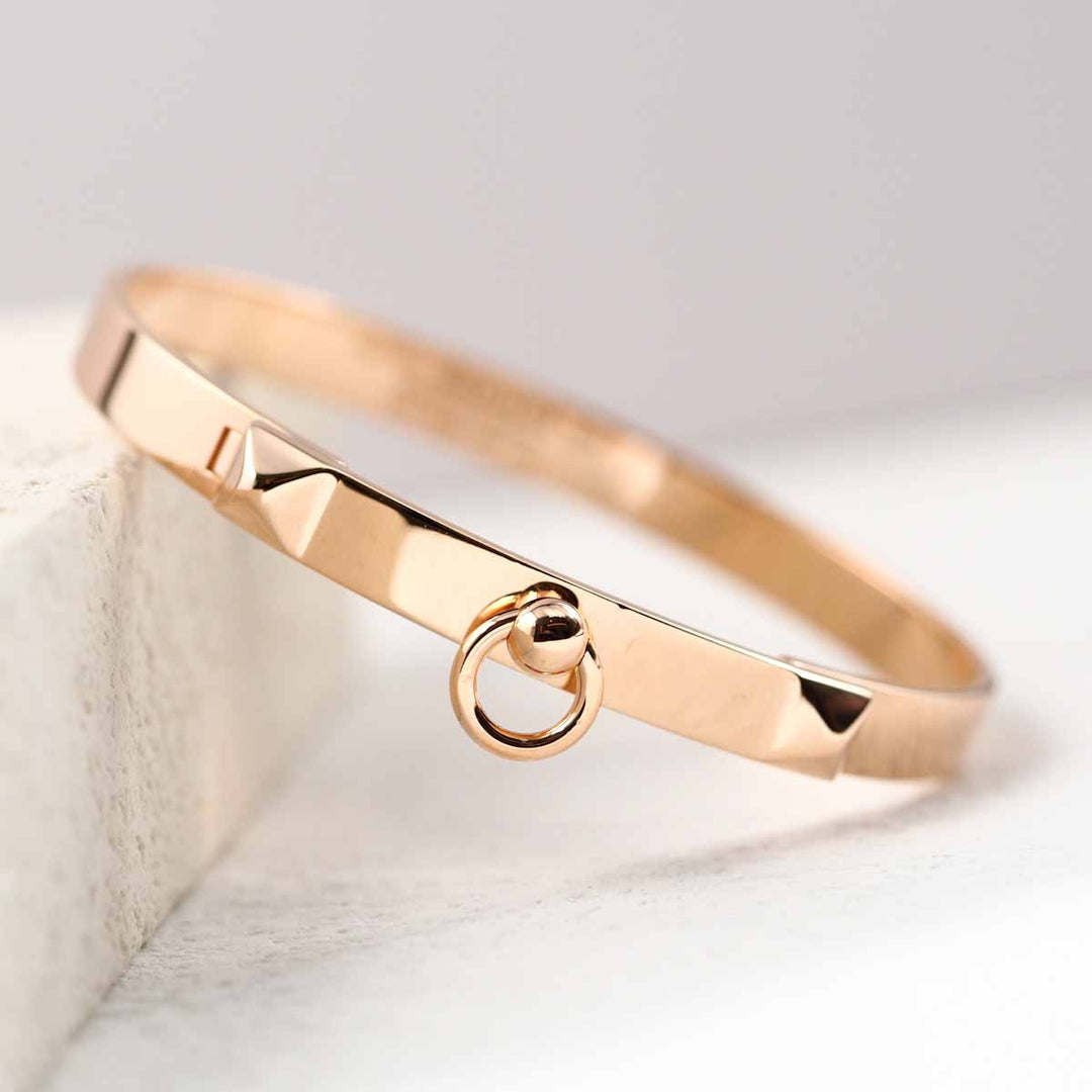 Hermes Collier De Chien Bangle 18k Yellow Gold SH
