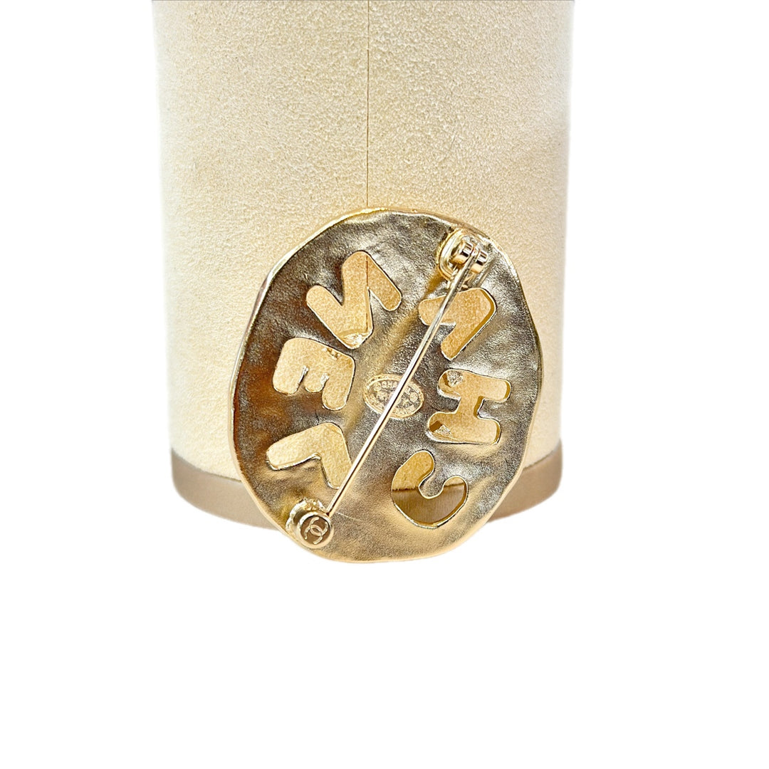 Chanel Oval CC Iconic Brooch