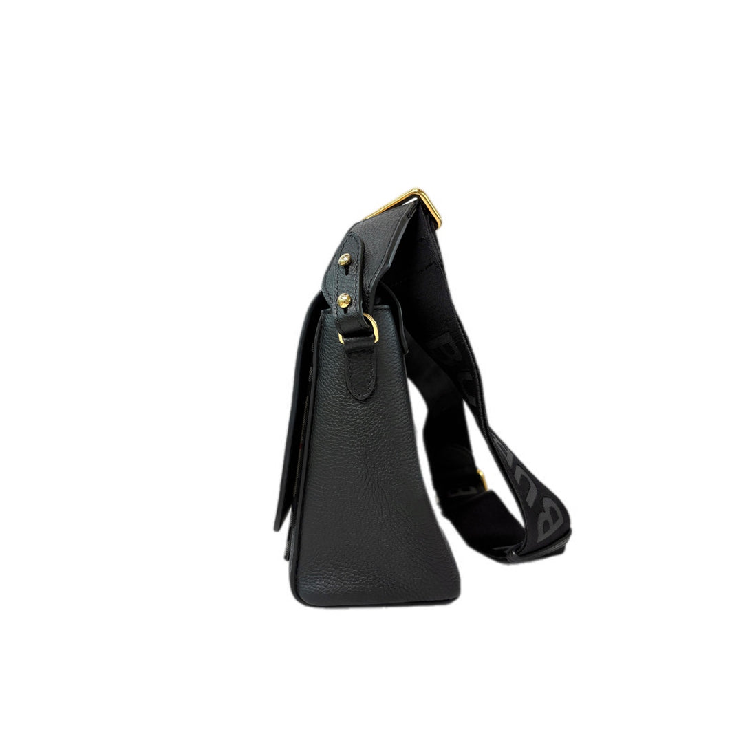 Burberry Check Note Black Strap Bag