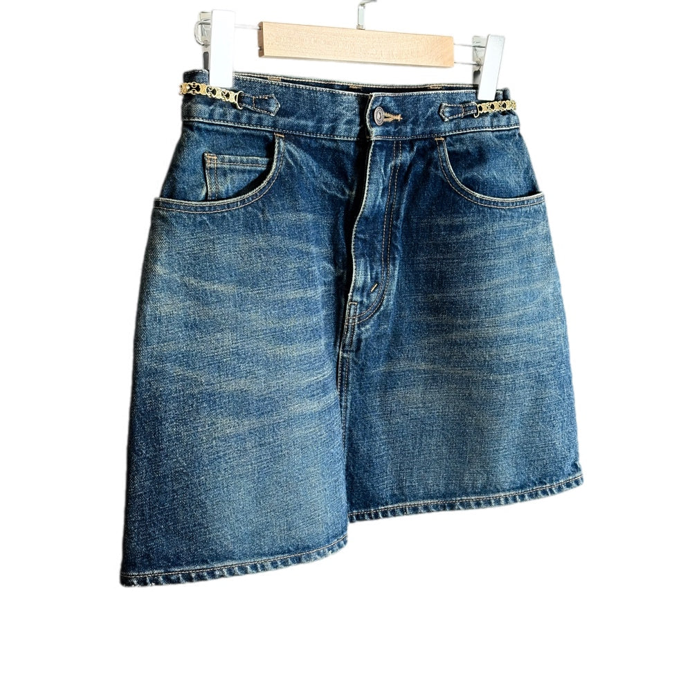 Celine Blue Denim Skirt #28